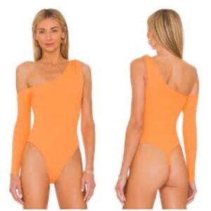 Camila Coelho Dawn Bodysuit in Orange